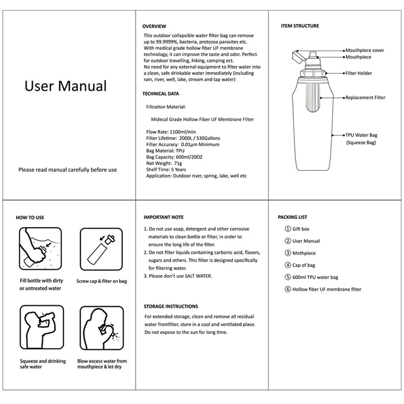 Outdoor Portable Water Purifier