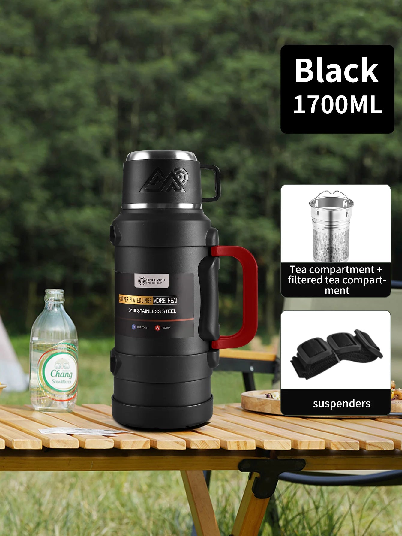 Large 1.7/2.0/2.5/4.0L Stainless Steel Thermos