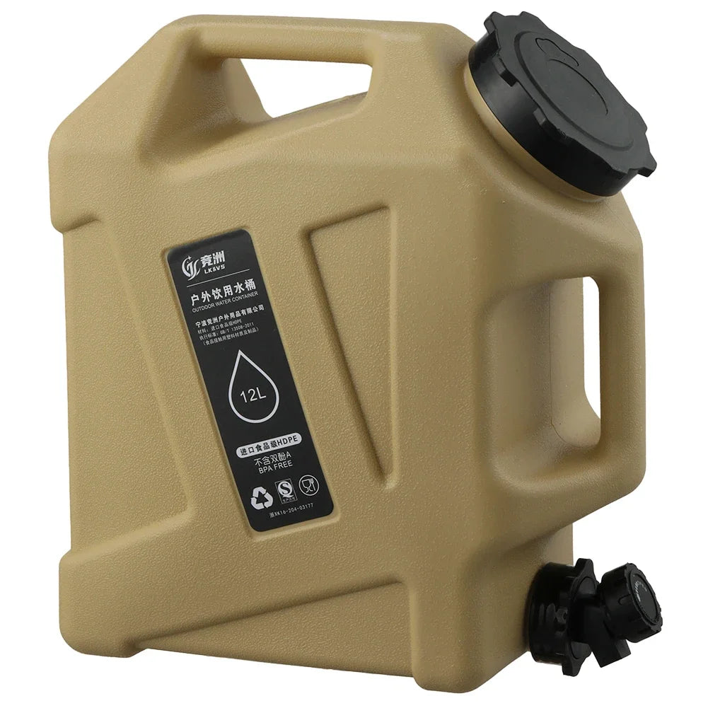 12L Outdoor Camping Water Container/Tank