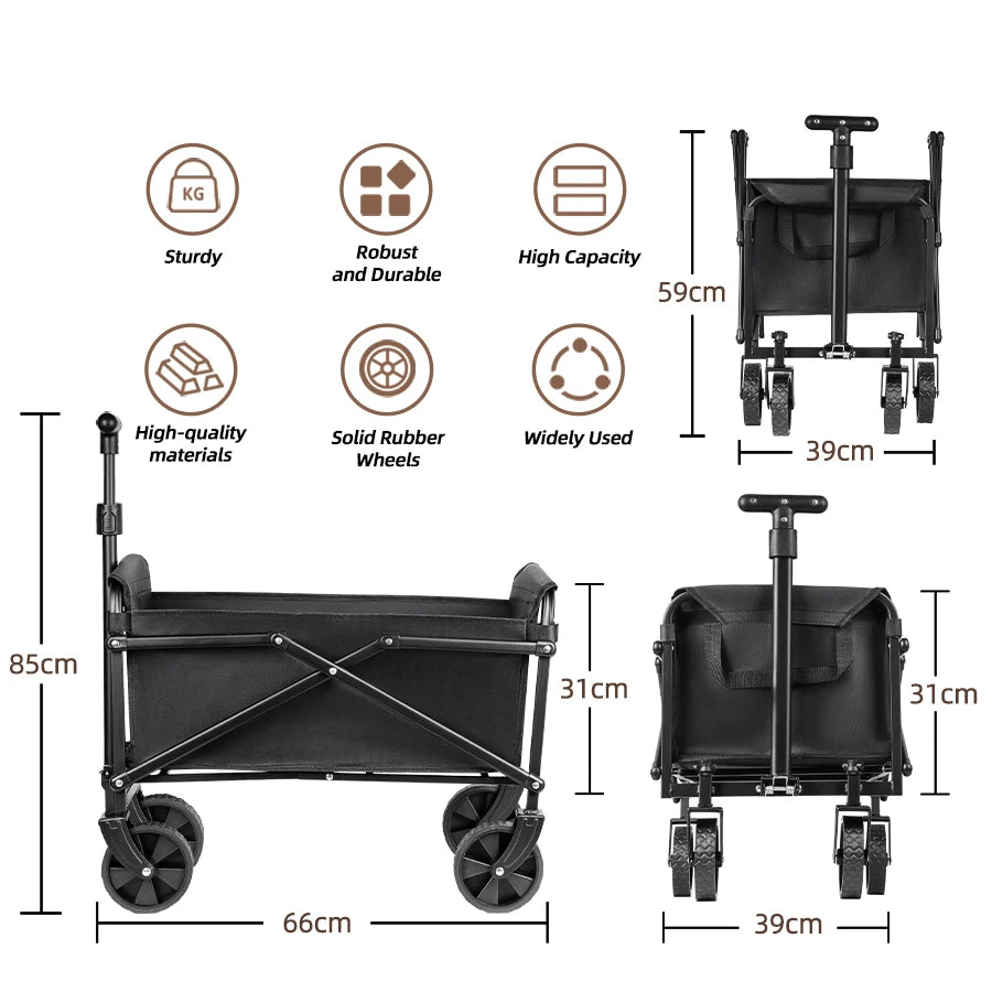 Foldable Outdoor Trolley Cart
