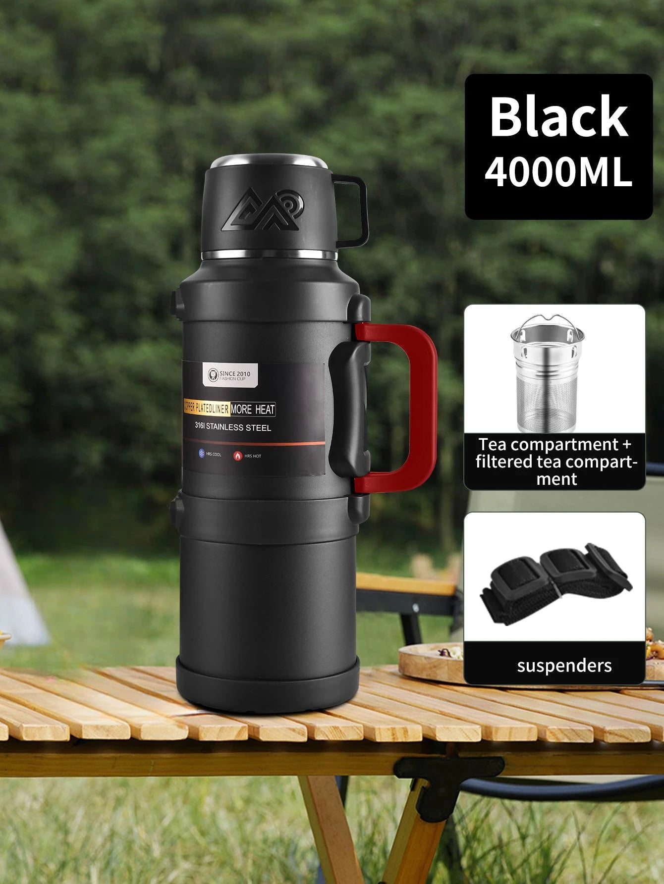 Large 1.7/2.0/2.5/4.0L Stainless Steel Thermos