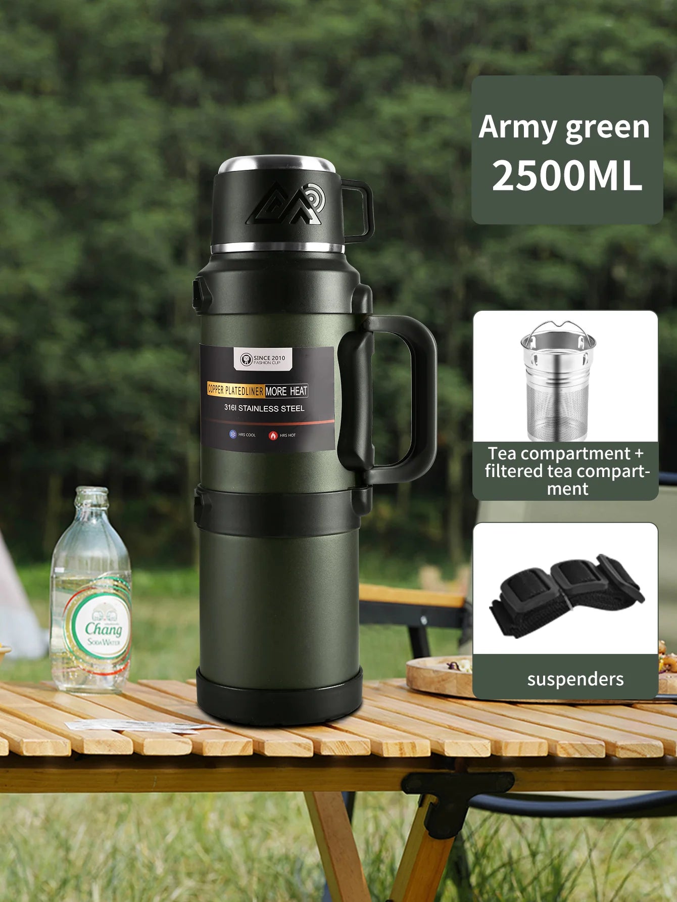 Large 1.7/2.0/2.5/4.0L Stainless Steel Thermos