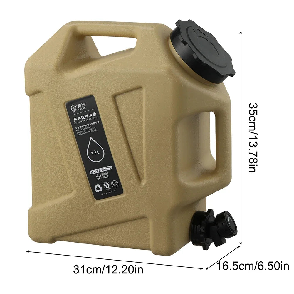 12L Outdoor Camping Water Container/Tank