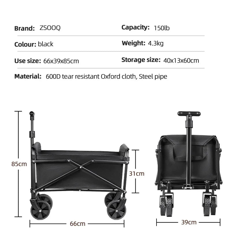 Foldable Outdoor Trolley Cart