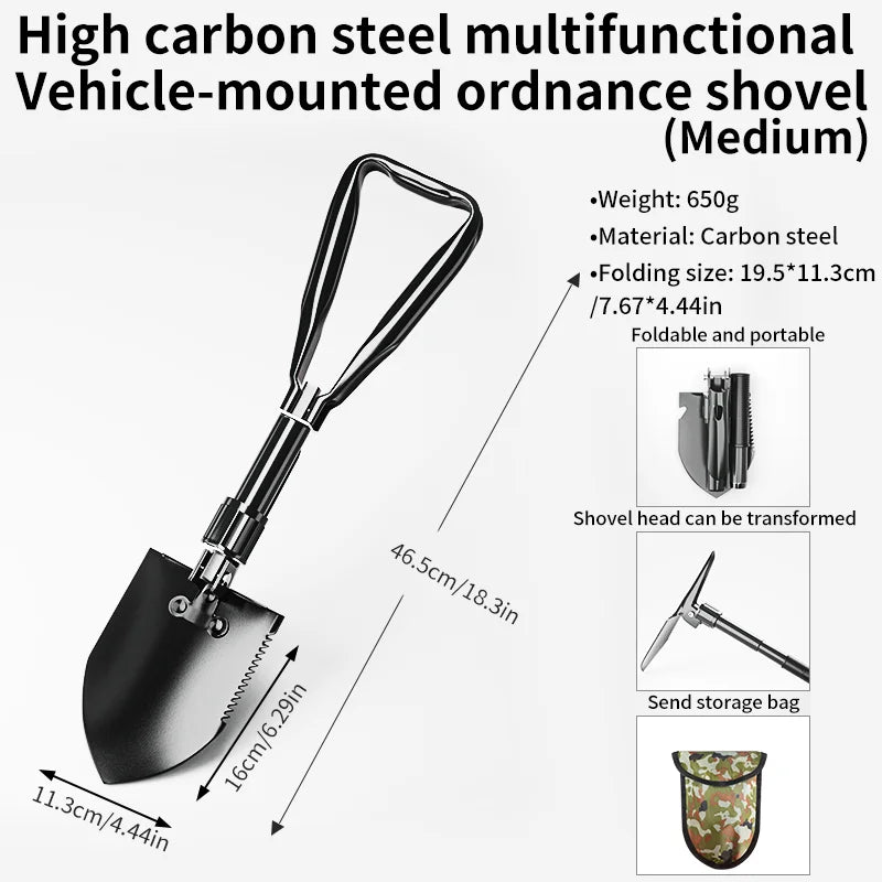 Foldable Military Grade Shovel