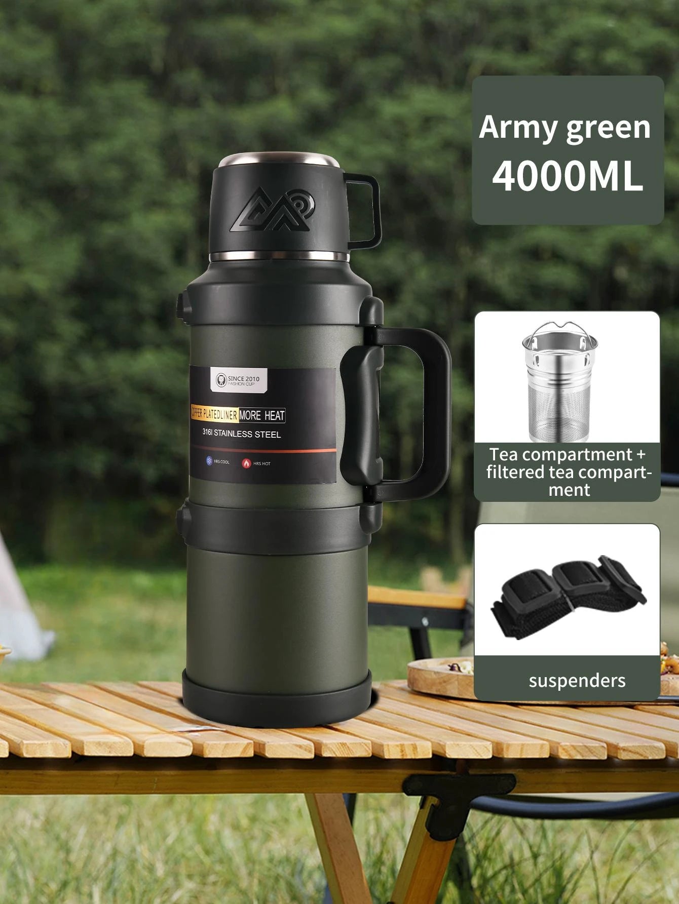 Large 1.7/2.0/2.5/4.0L Stainless Steel Thermos