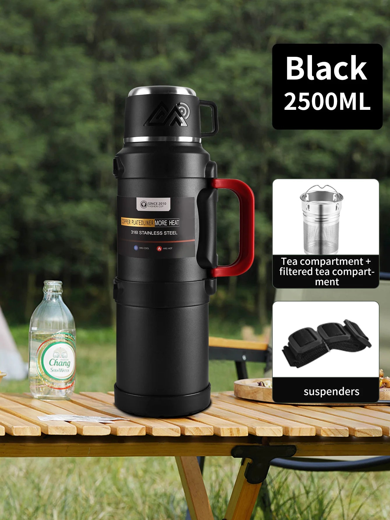 Large 1.7/2.0/2.5/4.0L Stainless Steel Thermos